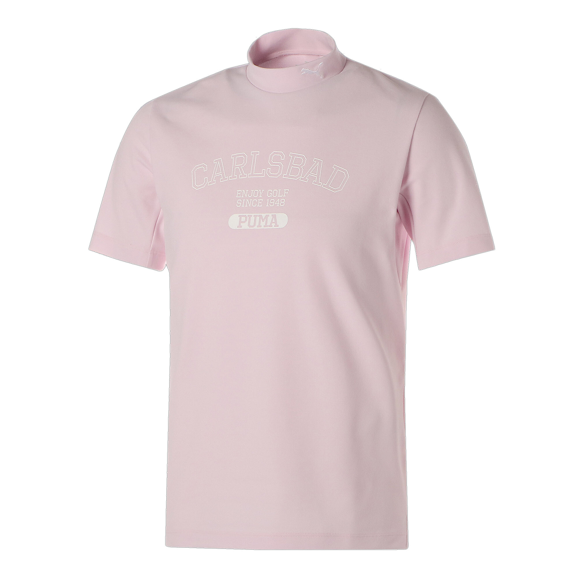 30%OFF！＜プーマ公式通販＞ プーマ メンズ ゴルフ プリント モックネック 半袖 ポロシャツ メンズ Pearl Pink ｜PUMA.com画像