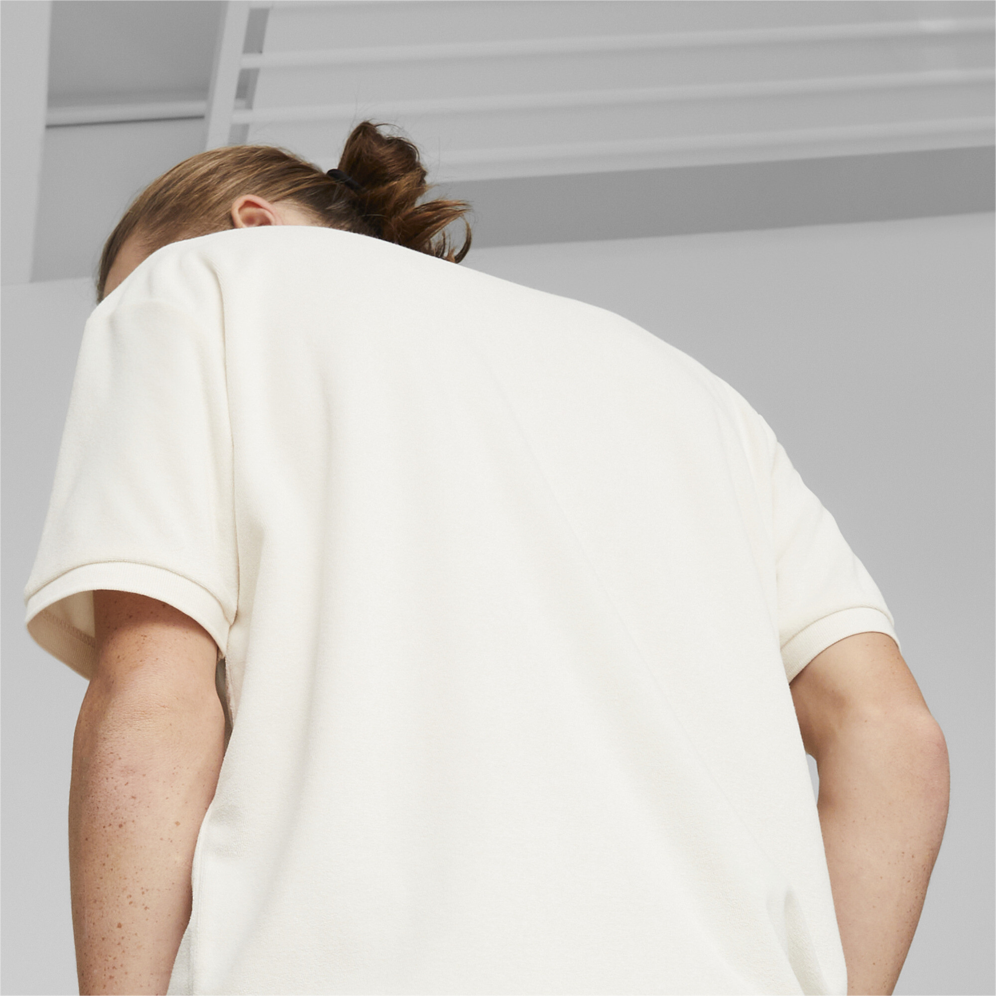 Men's Puma Classics Towelling Polo Shirt T-Shirt, White T-Shirt, Size M T-Shirt, Clothing