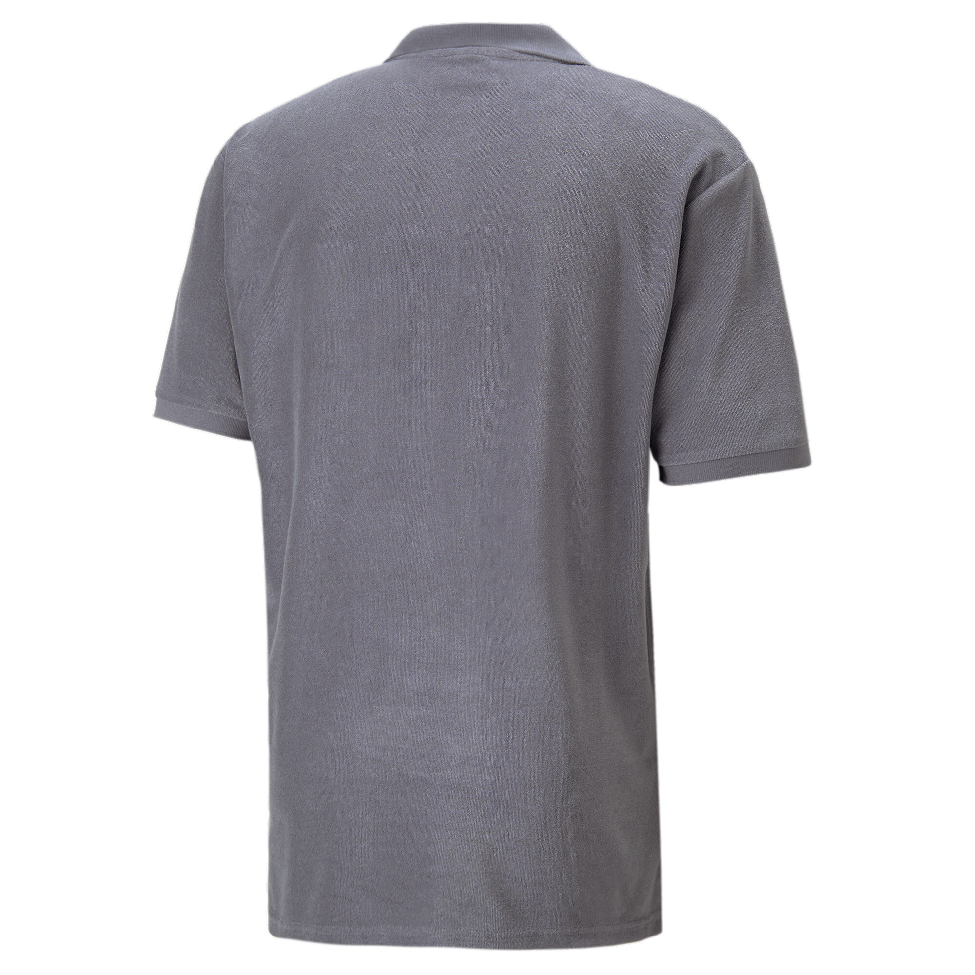 Men's Puma Classics Towelling Polo Shirt T-Shirt, Gray T-Shirt, Size M T-Shirt, Clothing