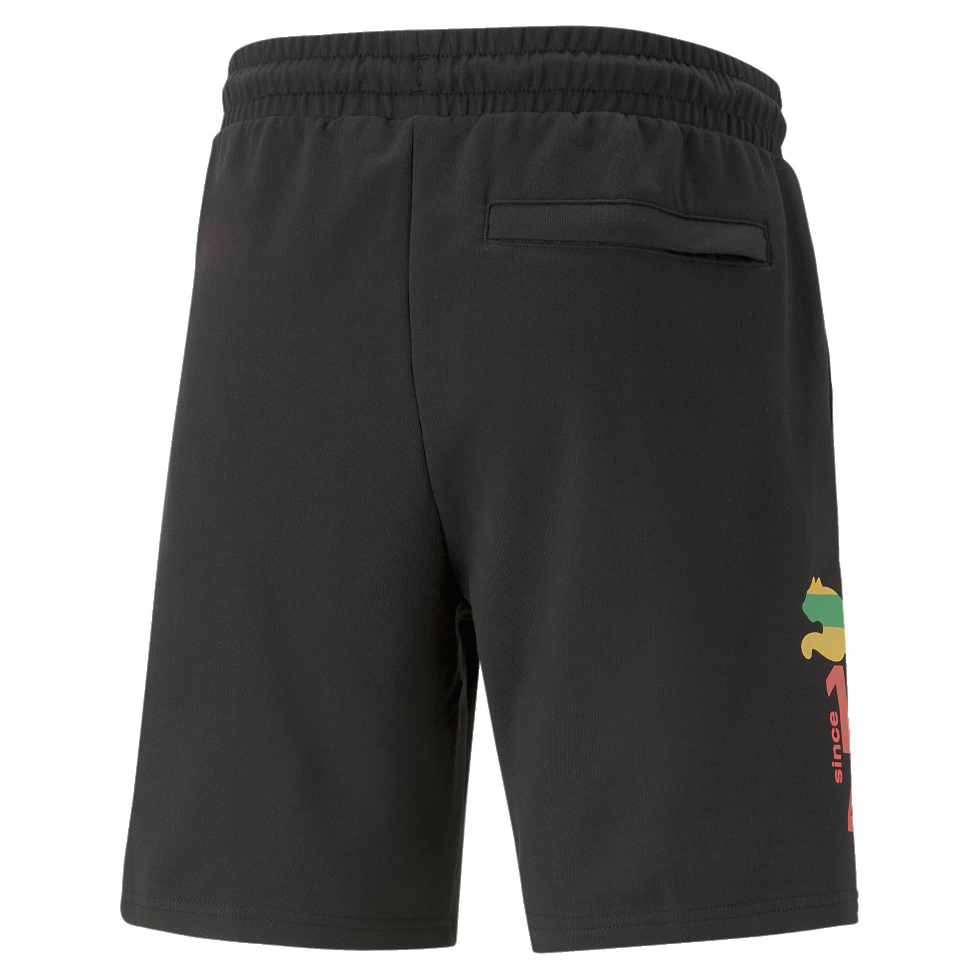 Men's PUMA Worldwide 8 Terry Shorts In Black, Size XS