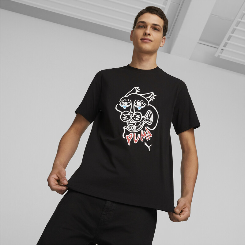 

Men's PUMA GRAPHICS Crying Cat Regular Fit T-Shirt, Black