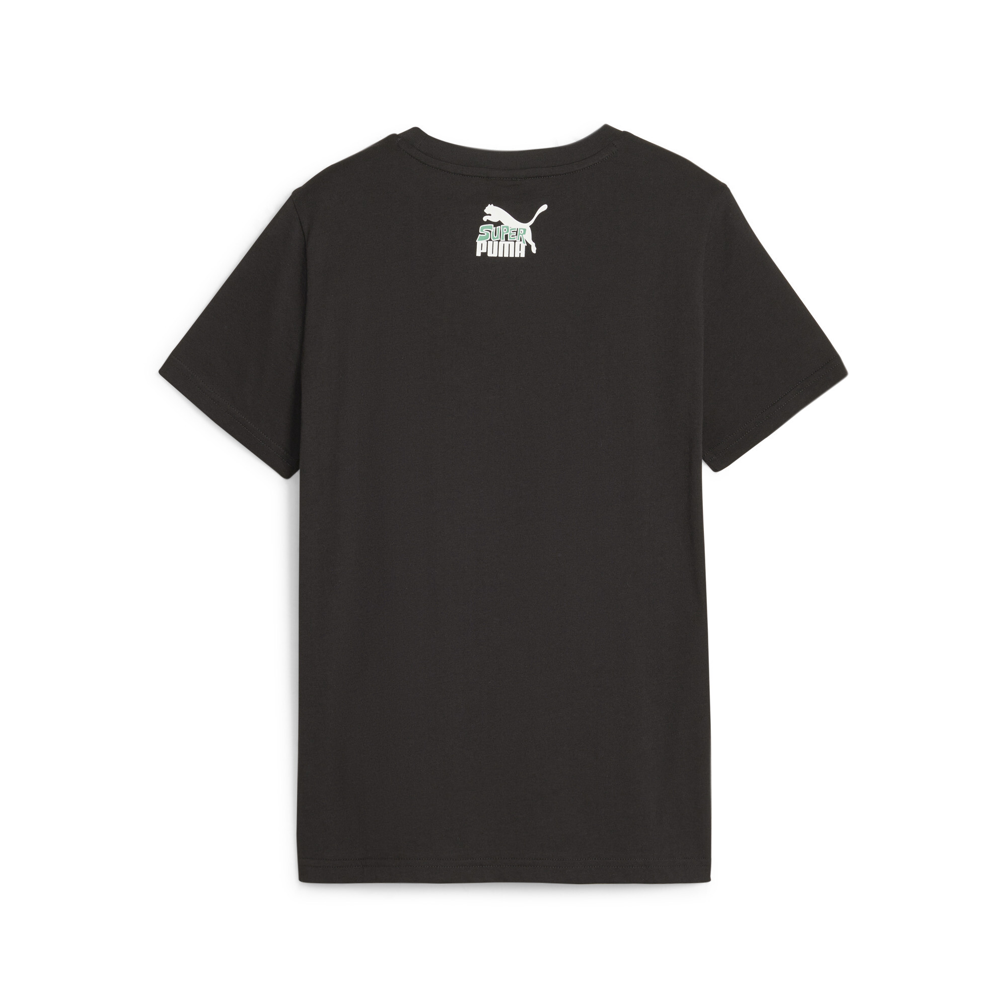 Classics SUPER PUMA T-Shirt In Black, Size 9-10 Youth, Cotton