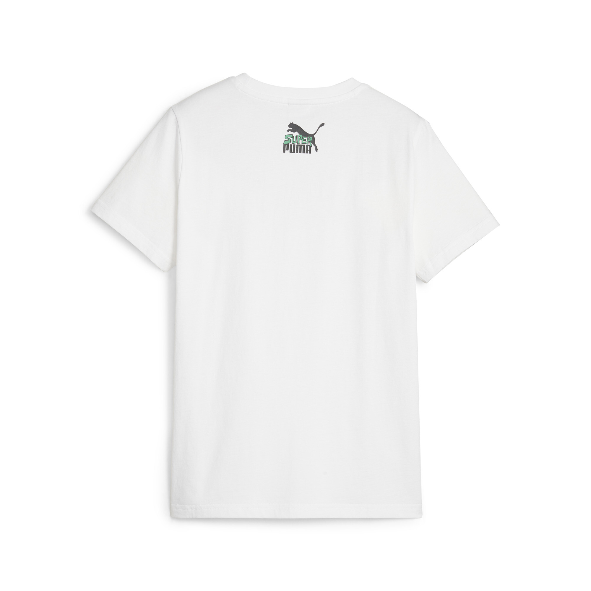 Classics SUPER PUMA T-Shirt In White, Size 11-12 Youth, Cotton