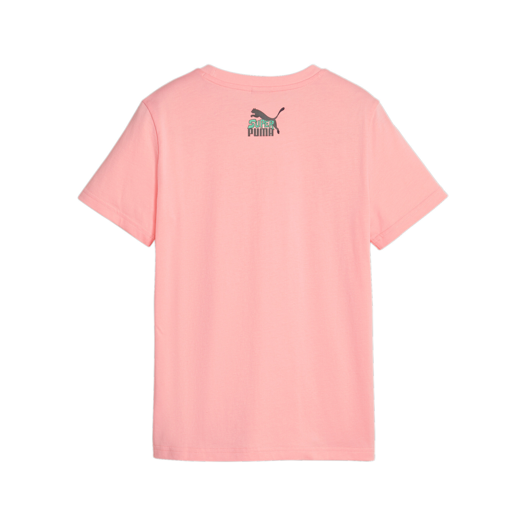 Classics SUPER PUMA T-Shirt In Pink, Size 9-10 Youth, Cotton