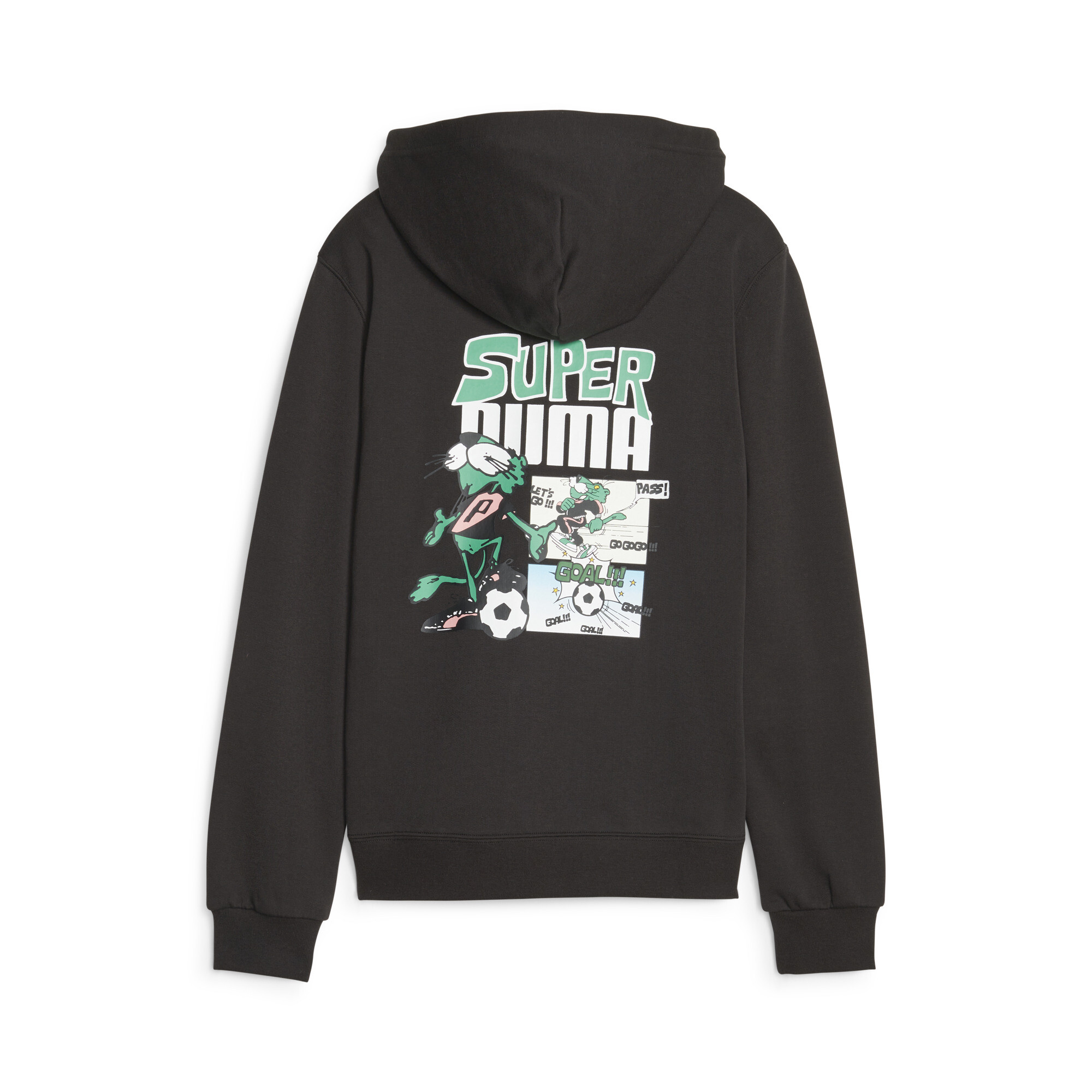 Classics SUPER PUMA Hoodie In Black, Size 13-14 Youth