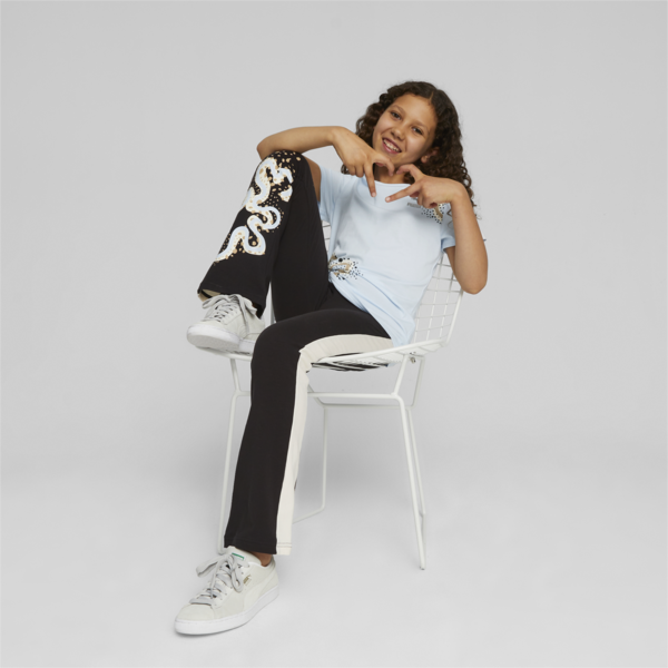 Classics FLWR Youth Logo Tee, Icy Blue, large-ZAF