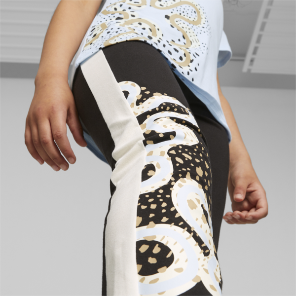 T7 FLWR Youth Leggings, PUMA Black, large-ZAF