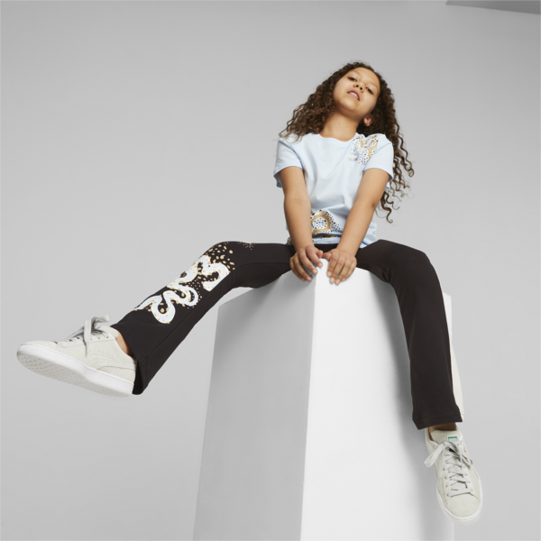 T7 FLWR Youth Leggings, PUMA Black, large-ZAF