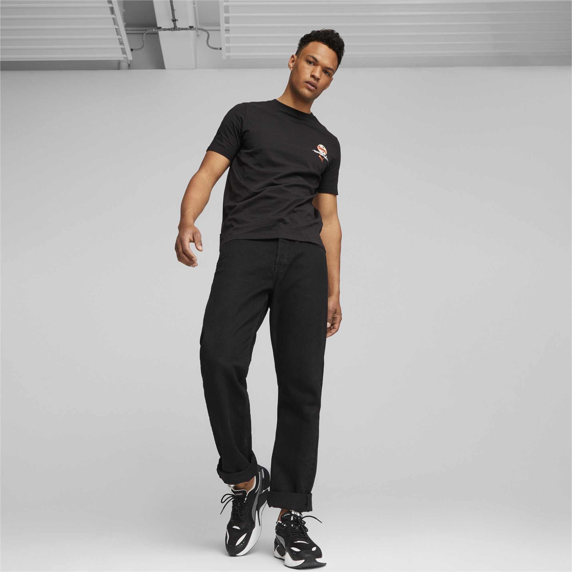 Men's Sportswear By PUMA T-Shirt In Black, Size Medium