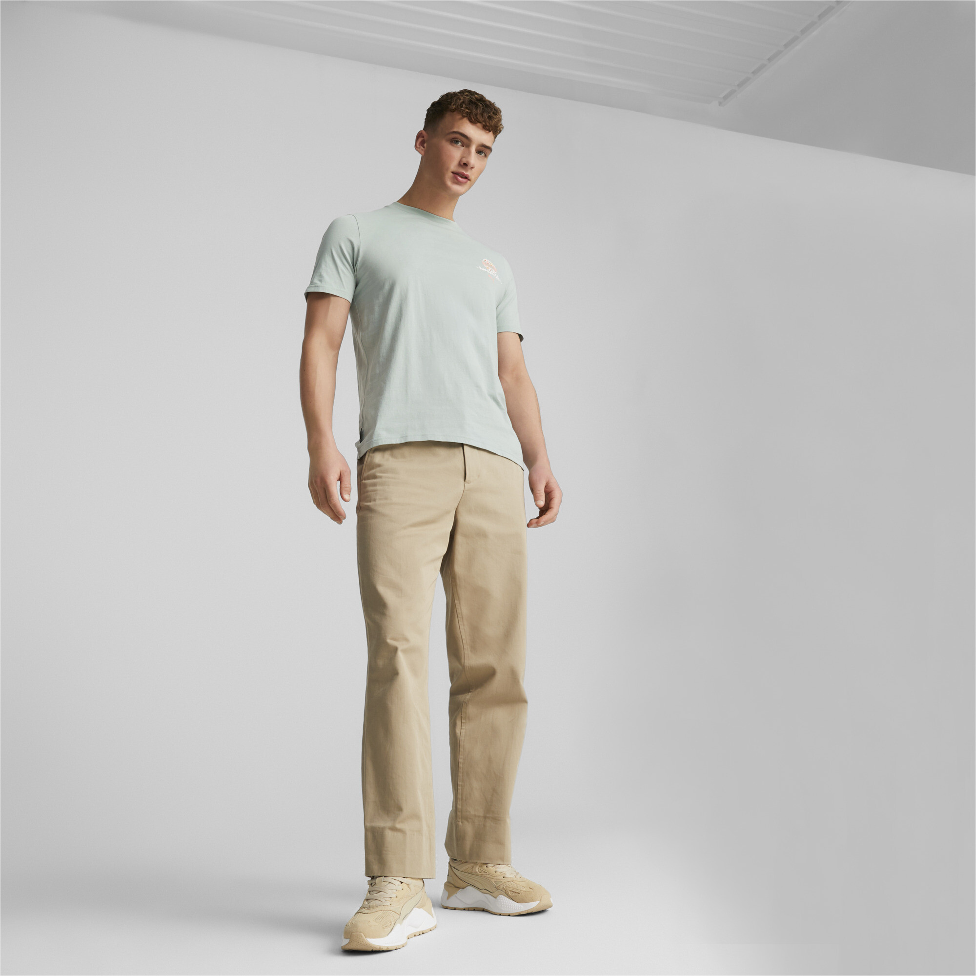 Men's Sportswear By PUMA T-Shirt In Green, Size 2XL