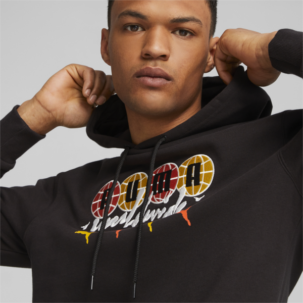 Sportswear by PUMA Worldwide Men's Hoodie, PUMA Black, large-ZAF