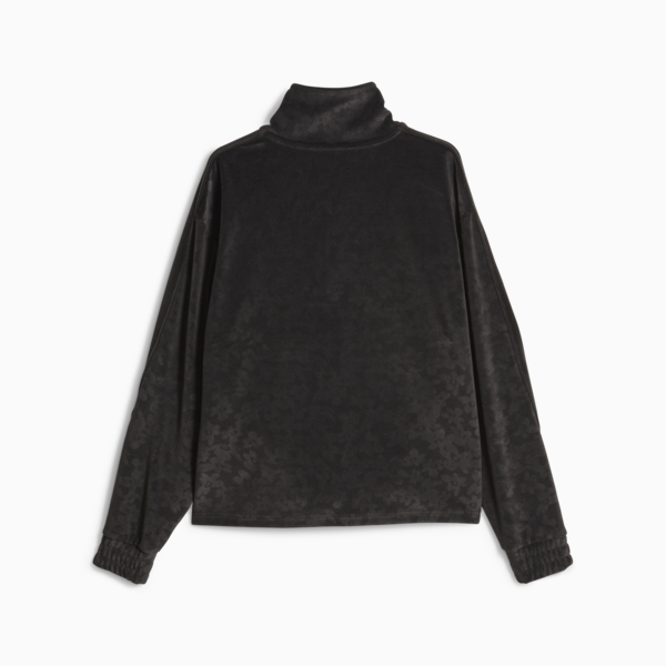 PUMA x PERKS AND MINI Velour Top, PUMA Black, large-ZAF