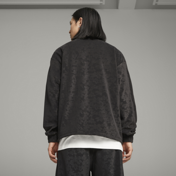 PUMA x PERKS AND MINI Velour Top, PUMA Black, large-ZAF