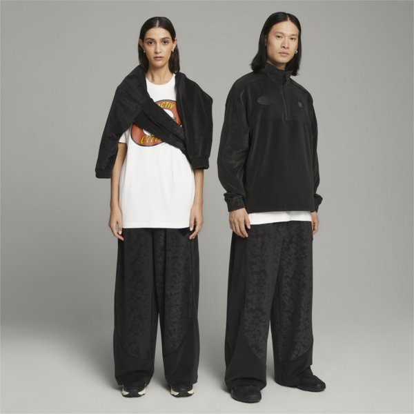 PUMA x PERKS AND MINI Velour Pants, PUMA Black, large-ZAF