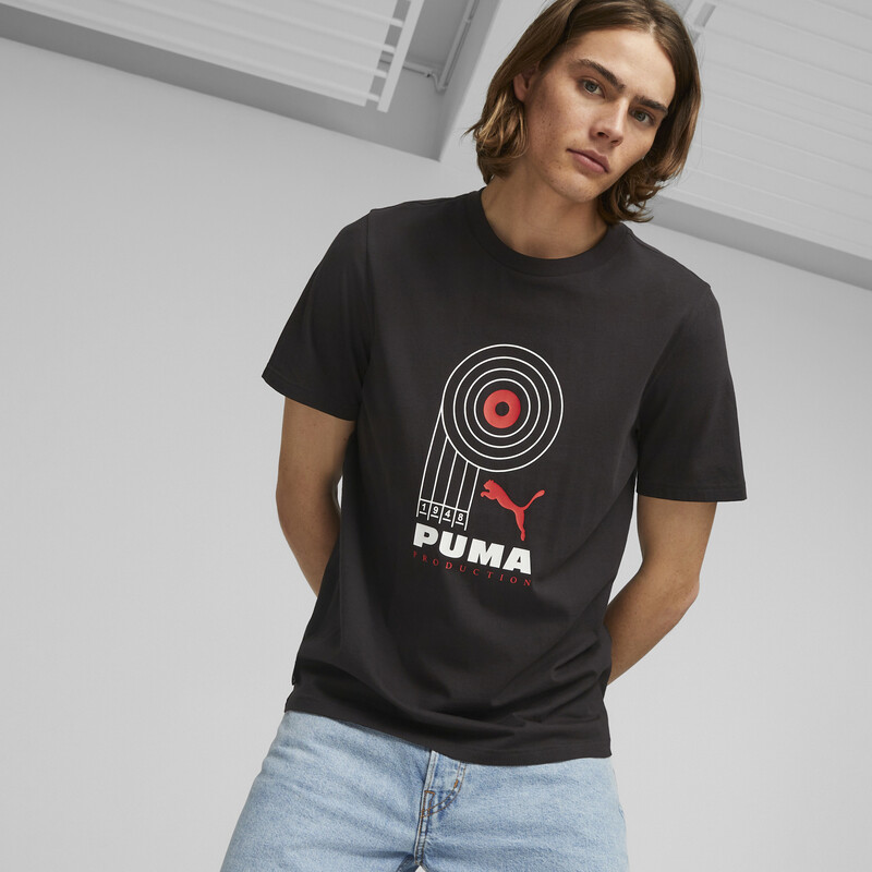 

Men's PUMA PRODUCTION Graphic Tee, Black