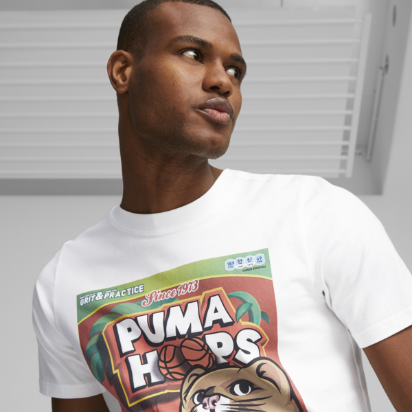 Remera de baloncesto DYLAN para hombre, PUMA White, large-ARG