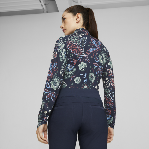 PUMA x LIBERTY YouV Women's Golf Quarter-Zip, Navy Blazer, large-ZAF