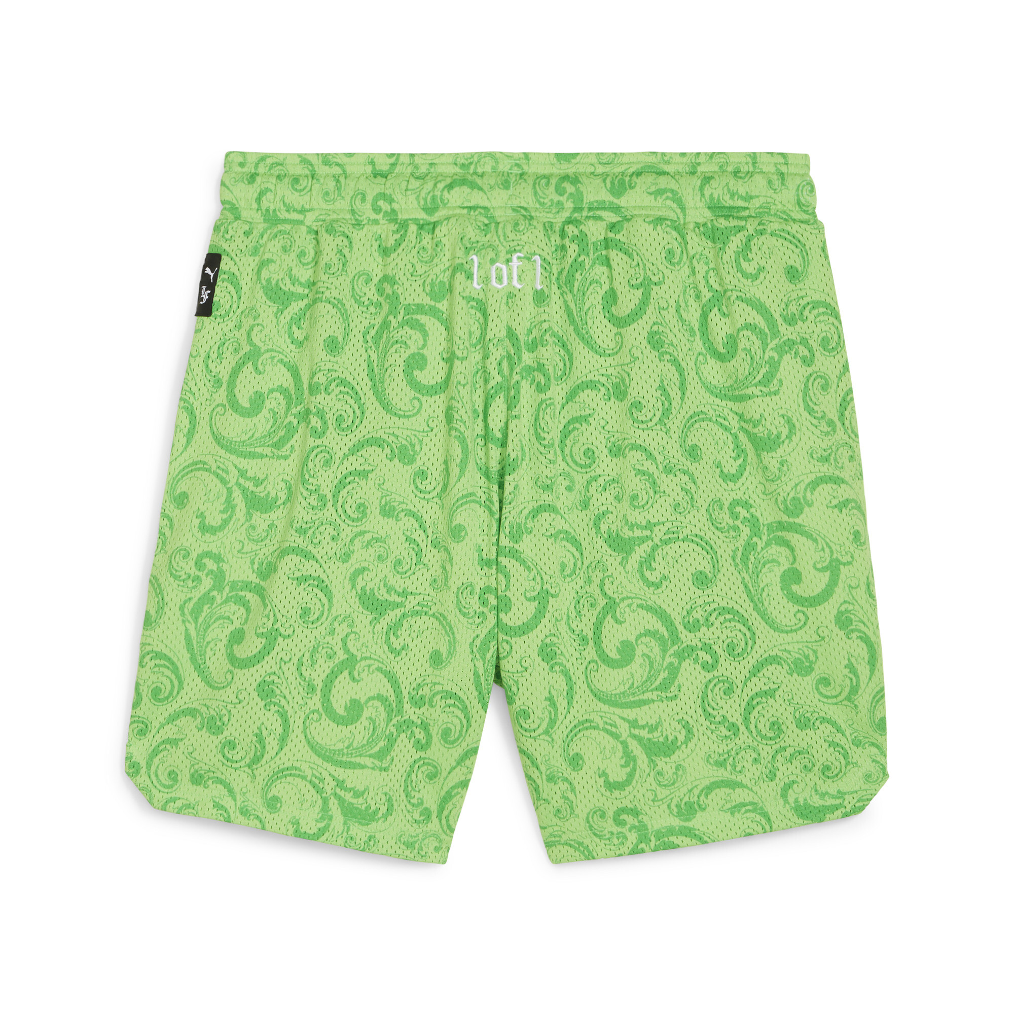 Men's PUMA HOOPS X LAFRANCÉ Shorts In Green, Size 2XL, Polyester