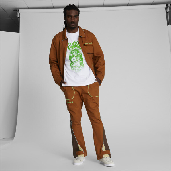 Brown puma tracksuit top