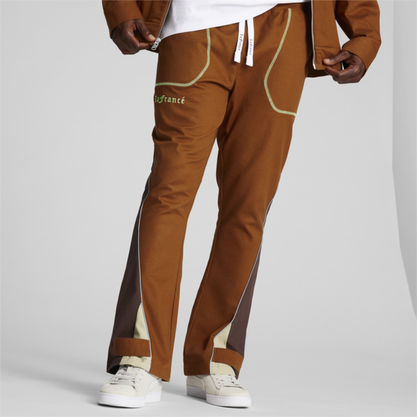 PUMA x LAFRANCÉ Pants, Teak-Chestnut Brown, large-ZAF