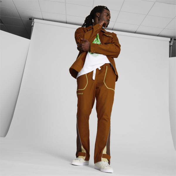 PUMA x LAFRANCÉ Pants, Teak-Chestnut Brown, large-ZAF