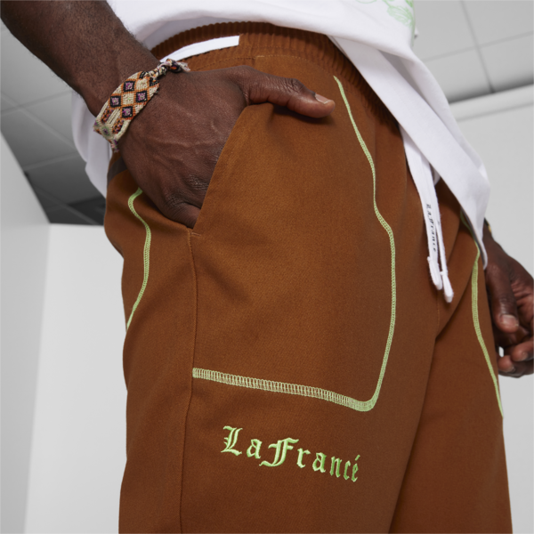 PUMA x LAFRANCÉ Pants, Teak-Chestnut Brown, large-ZAF