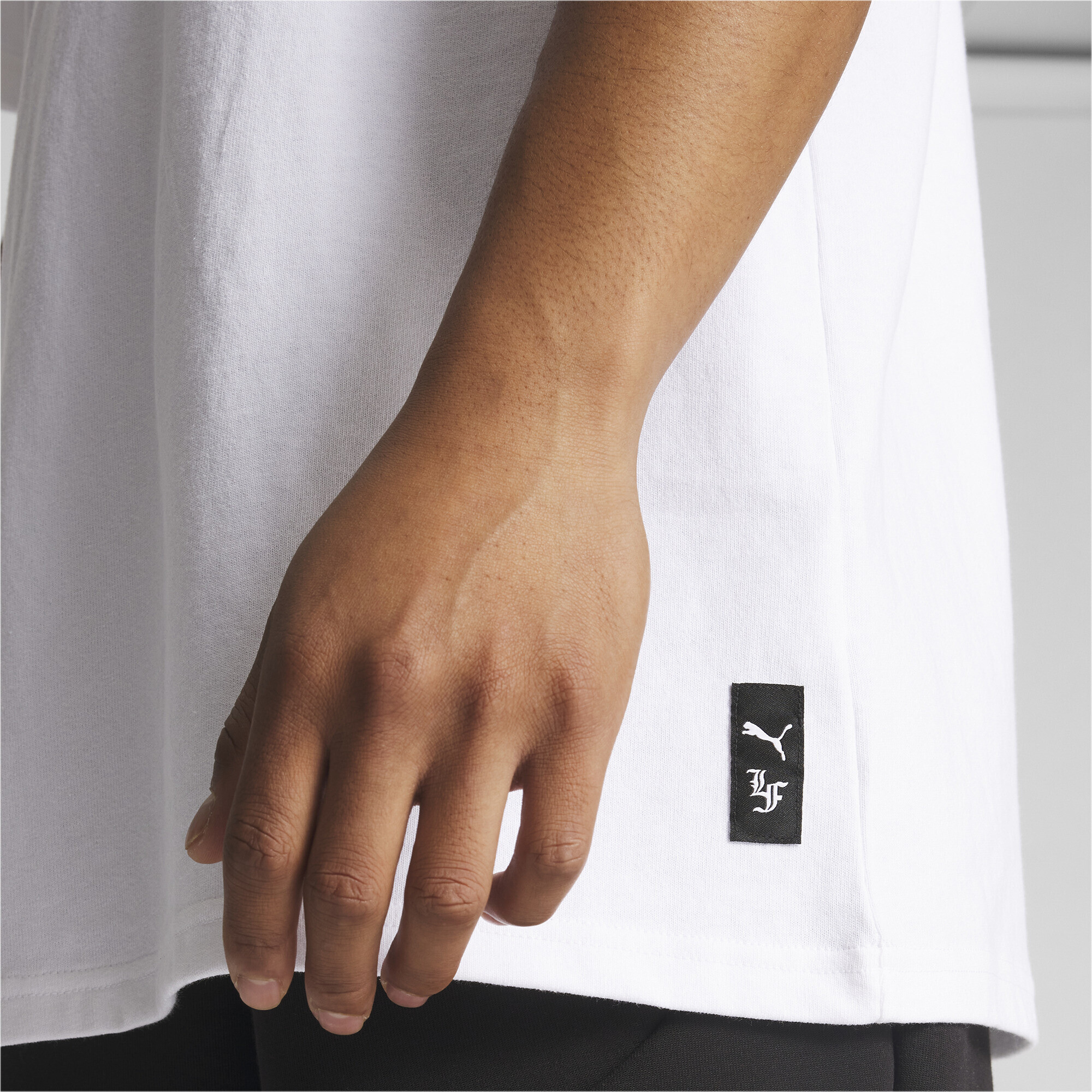 Men's PUMA X LAFRANCÃ T-Shirt In White, Size 2XL