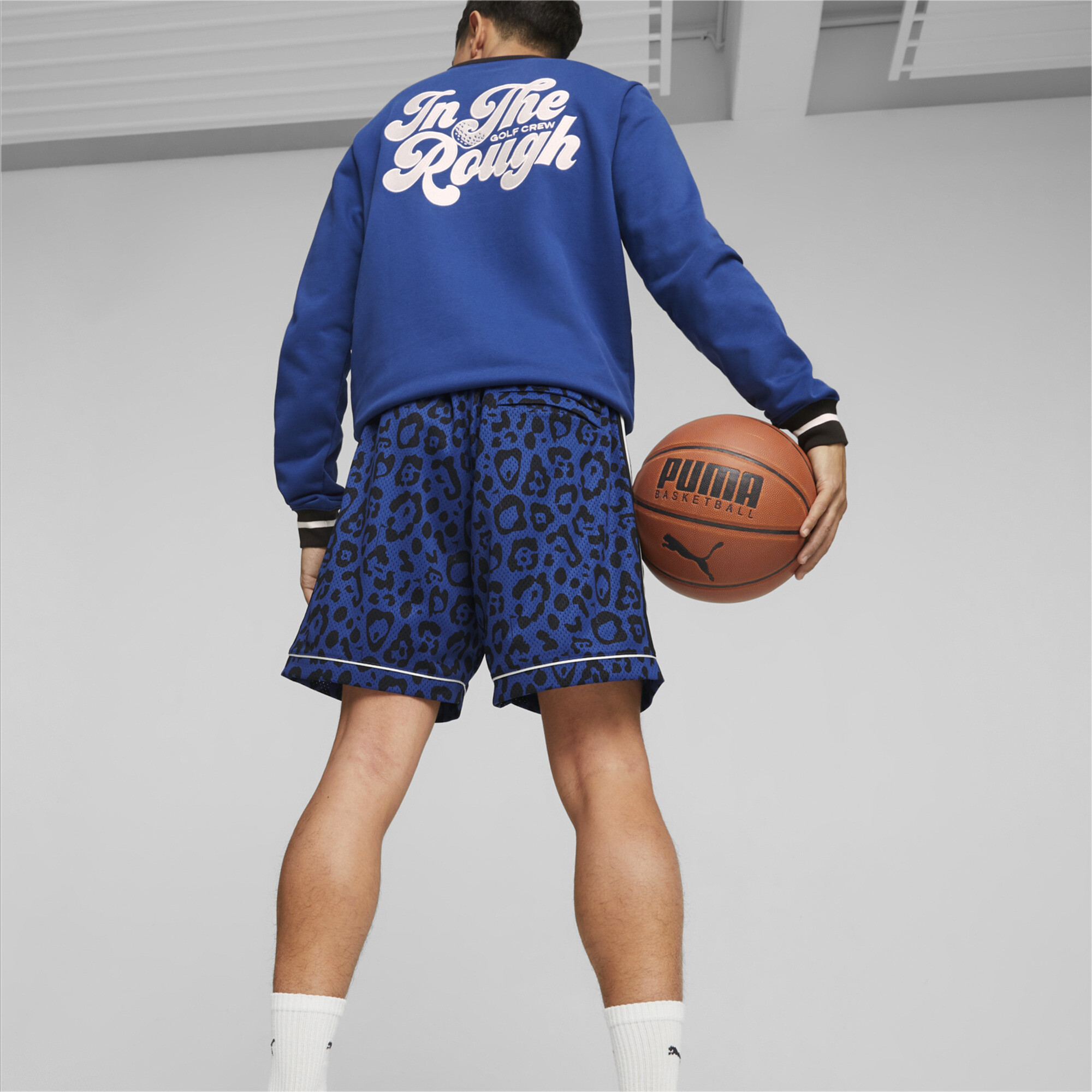 Men's Puma HOOPS X GOLF's Shorts, Blue, Size 4XL, Clothing