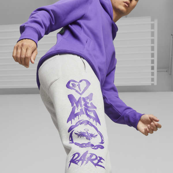 MELO x TOXIC Men's Sweatpants, Light Gray Heather, large-ZAF