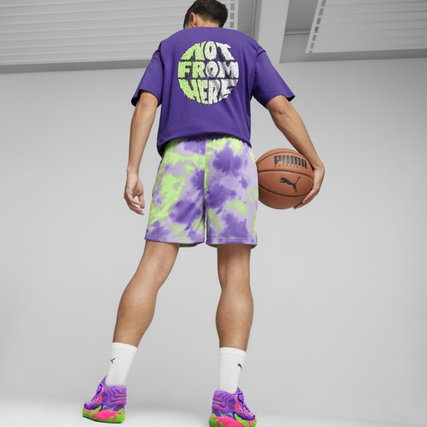Short de basketball MELO X TOXIC AOP, Team Violet, large-ARG