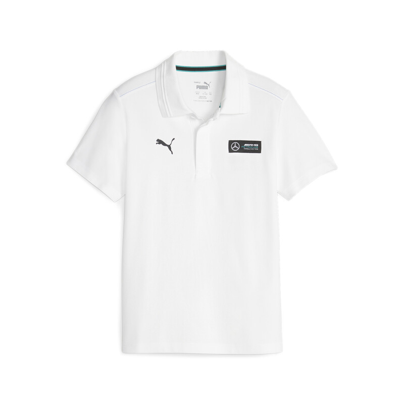 

PUMA Mercedes-AMG PETRONAS Youth Pique Polo, White
