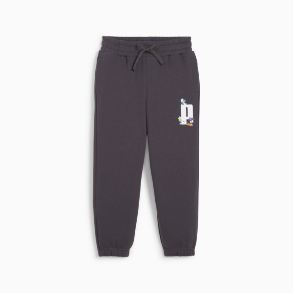 PUMA x THE SMURFS Kids' Sweatpants, Dark Coal, large-ZAF