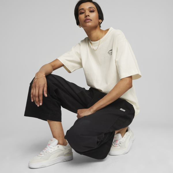 Remera para mujer DOWNTOWN Graphic, Warm White, large-ARG