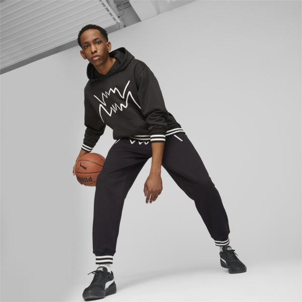 Franchise Core Basketball Sweatpants, PUMA Black-PUMA Black, large-ZAF