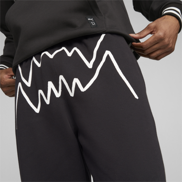Franchise Core Basketball Sweatpants, PUMA Black-PUMA Black, large-ZAF