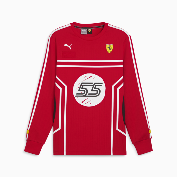 Scuderia Ferrari x Joshua Vides Mesh Shirt, Rosso Corsa, large-ZAF