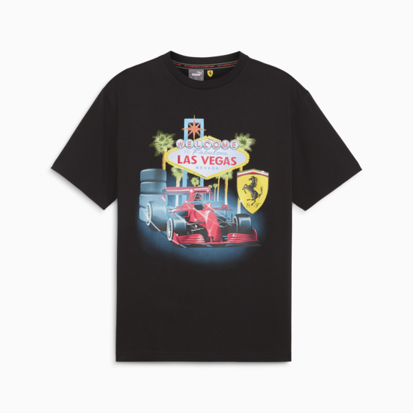 Scuderia Ferrari x Joshua Vides Tee, PUMA Black, large-ZAF