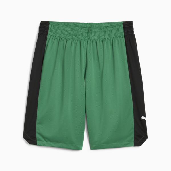 Shorts de basketball Shot Blocker para hombre, Archive Green-PUMA Black, large-ARG
