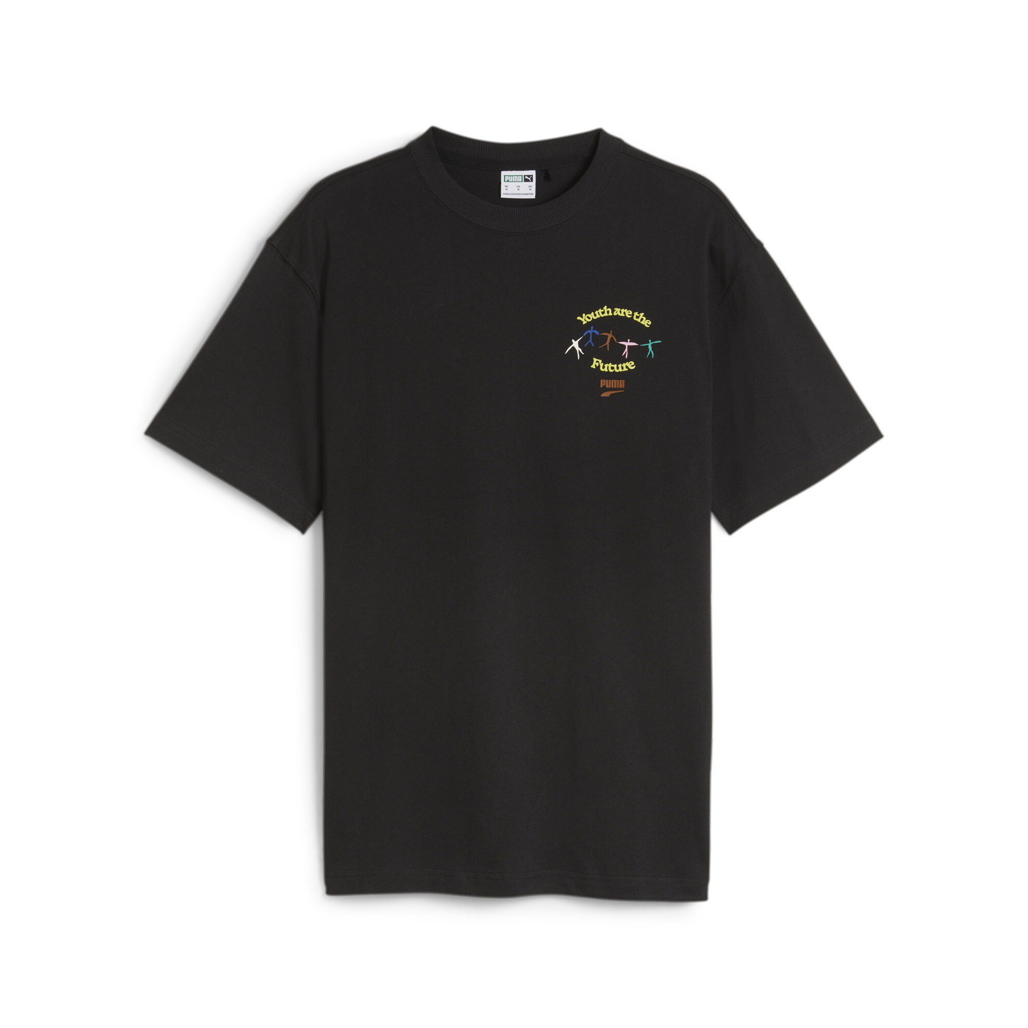 Camiseta Estampada Graphic Tee DOWNTOWN Juvenil | black | PUMA