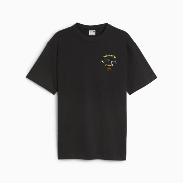 Remera juvenil DOWNTOWN 180, PUMA Black, large-ARG
