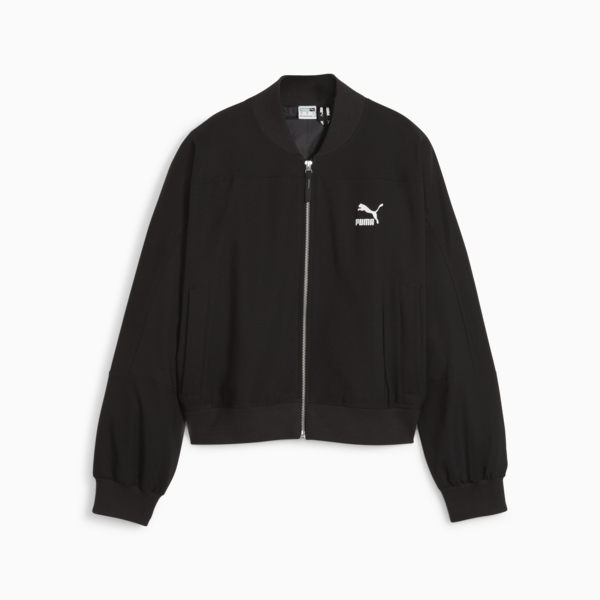 Campera bomber Classics Shiny para mujer, PUMA Black, large-ARG