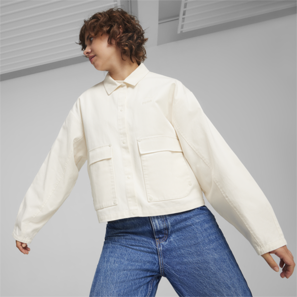 Campera cortavientos Classics para mujer, Frosted Ivory, large-ARG
