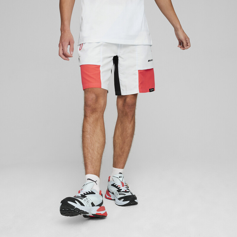 Men's PUMA AMG Statement Woven Motorsports Shorts in Dewdrop size L