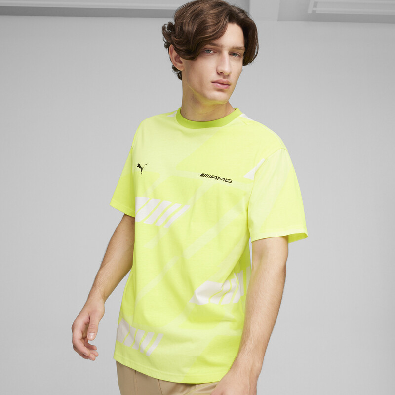 Men s PUMA AMG Statement Motorsport T shirt in Blue Yellow size M PUMA Velachery Main Road Chennai