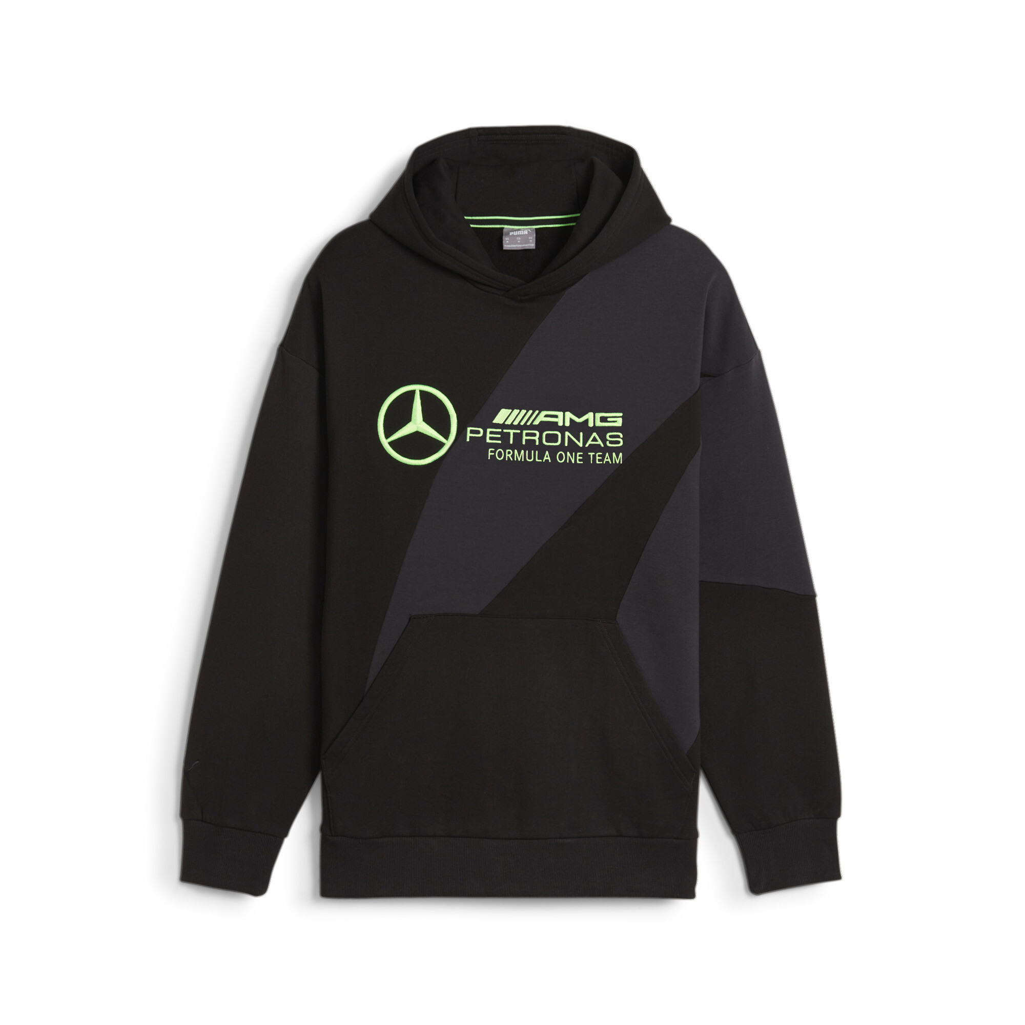 Men's PUMA Mercedes-AMG Petronas Motorsport Statement Hoodie In Black, Size Large