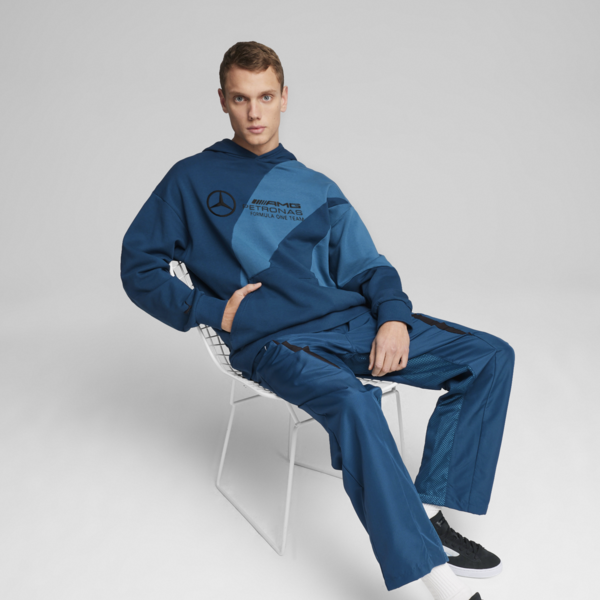 Mercedes-AMG Petronas Motorsport Statement Men's Hoodie, Ocean Tropic, large-ZAF
