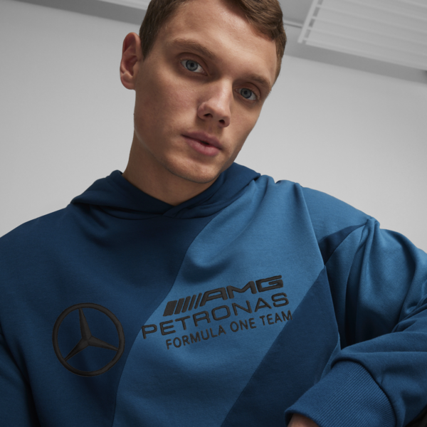 Mercedes-AMG Petronas Motorsport Statement Men's Hoodie, Ocean Tropic, large-ZAF