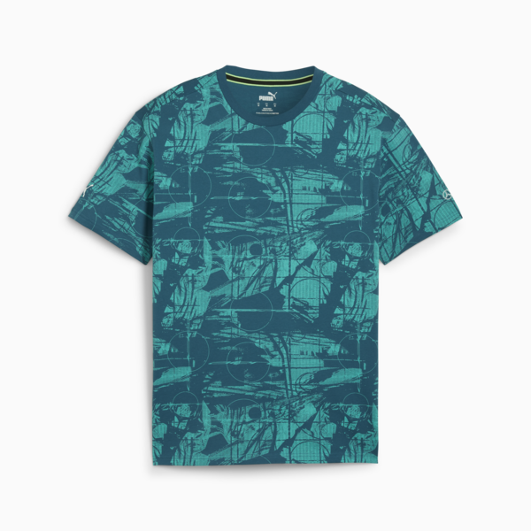 Remera Mercedes-AMG Petronas Motorsport Statement AOP para hombre, Ocean Tropic, large-ARG