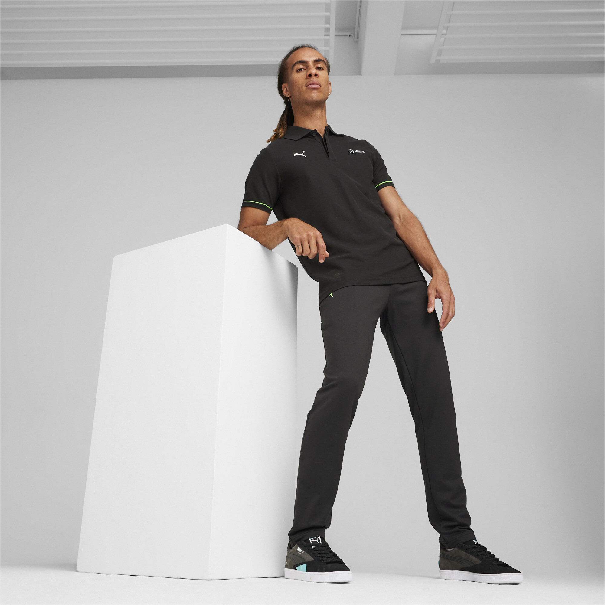 Men's Puma Mercedes-AMG Petronas Motorsport's Cloudspun Pants, Black, Size XL, Motorsport