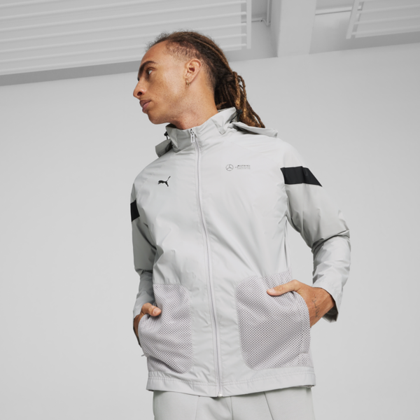 Campera Mercedes AMG Petronas Motorsport de tejido plano para hombre, Team Silver, large-ARG